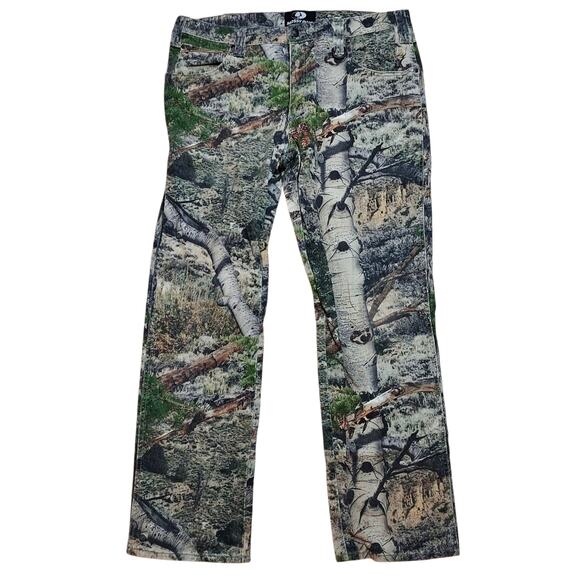Mossy Oak Colorado Mountain Country Men's Camo Print Jeans Hunting Size 36X34 - Picture 1 of 8